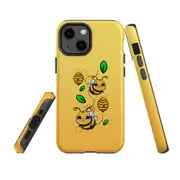 For Apple iPhone 13 mini Case, Armour Back Cover, Honey Bees
