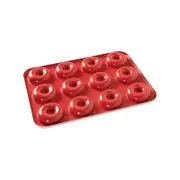 Nordic Ware Mini Donut Pan 12 Cup Red