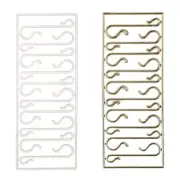 100Pcs Small S Shape Wire Hook Set for Hanging DIY and Holiday Ornament