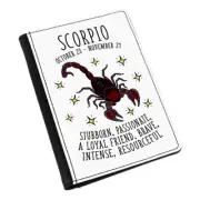 Scorpio Horoscope Passport Holder Cover Case - Star Sign Zodiac Birthday