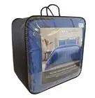 Deluxe Faux Fur 3pc Comforter Quilt Set 500gsm. SUPER KING 290x240cm. Denim