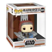 Star War: Mandalorian Bo-Katan Kryze on Throne Highly Collectable Pop Vinyl Dlx