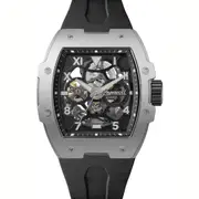 Ingersoll The Play Silver Dial Black Rubber Strap Watch