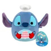 Squishmallows Disney Stitch Chef Holding Cake 6.5 inch Plush