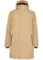 Alpha Tauri Koov Hooded Shell Coat - Camel - M M