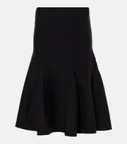 [Alaia] Alaïa Wool-blend midi skirt AU 16 black