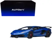 Autoart 79174 Lamborghini Aventador SVJ Blue Nethuns Metallic 1/18 Model Car
