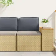 Outdoor Anthracite Polyester Medium Chair Cushion for Patio Garden Furniture