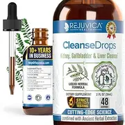 Cleanse Drops | America's #1 Kidney Stones and Gallstones Support System | Fast, All-Natural Liquid Formula!