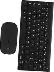 Wireless Keyboard and Mouse Set Latin Layout Computer Keyboard for Typing Practice Cordless Keyboard Wireless Mouse Office Keyboard and Mouse
