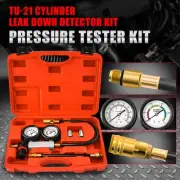 TU-21 Cylinder Leakdown Detector Engine Compression Tester Kit Pressure Gauges