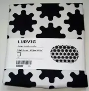 Ikea Lurvig Inma Bermudez Black White Dog Cat Pet Bed Cover 35 x 52cm 13 3/4x20