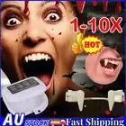 1-10pcs Retractable Vampire Fangs Halloween Cosplay Makeup Zombie Teeth Props