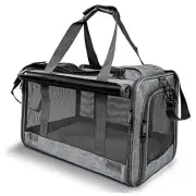 Pet Carrier for Large Cats, Soft-Sided Cat Carrier for Medium Big Cats and