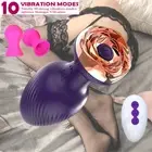 Dildo Massager Women Vibrator G-Spot Anal Bead Butt Plug Remote Control Sex Toy