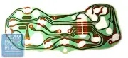 72-73 Firebird Cluster Printed Circuit Board W/ Warning Lights GM 8910335