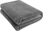 Microfiber Towels for Cars Lint Free Car Microfiber Towel Super Soft and Absorbent Towels 1 Pack Gray 24x63inch (60x160cm)