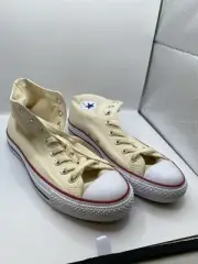 Size 8 - Converse Chuck Taylor All Star High Unbleached White