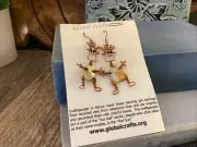 New Dancing Girl Earrings ECO Friendly Made W/100% Recycled Kenya Global Craft