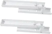 CATIEBYE 2pcs Microwave Wall Mount Stand Oven Stand Shelf Extendable Arms Microwave Oven Rack