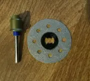 NEW DREMEL EZ LOCK EZ545 DIAMOND ENCRUSTED 1 1/2" CUTTING WHEEL + EZ402 MANDREL