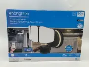 Enbrighten Outdoor 3-Head Motion-Sensing Back Lit WiFi LED Security Light Bronze