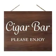 JennyGems Wedding Decor, Cigar Bar Sign, Cigar Bar Wedding Decoration (Brown)