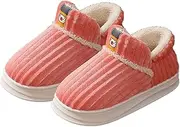 [Generic] Heated Slippers for Men Microwavable Men Warm Slippers Home Warm Cotton Slippers Winter Home Cotton Slippers Fashion Cute Printed Thermal Slippers Casual Home Shoes Men Slippers Memory (Pink-1, 36)