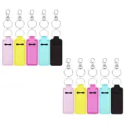 10 Sets Lip Gloss Holder Keychain Holder Keychain Portable Lipstick
