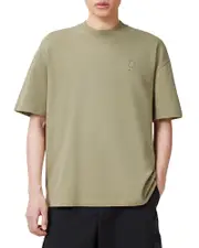 Allsaints Haven Cotton Logo Embroidered Tee