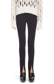 $2258 ALAIA Alaïa Womens Zip Cuff Legging Pants Black Size 40 / US 8 / L - Italy