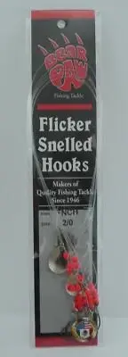 Bear Paw FNCH2/0 Flicker Spin Snell Rig with 2/0 Circle Hook 6CT