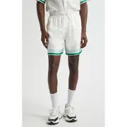 Casablanca Metaphysical Tennis Icon Silk Drawstring Shorts at Nordstrom, Size Large