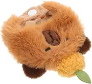 Cabilock Doll Clothes Cosplay Stuffed Hat Dress up Plush Cap Fancy Dress Hat Guinea Pig Headgear Cute Animal Headgear Doll Clothing Accessories Light Brown Plush
