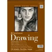 Strathmore Medium Drawing Spiral Paper Pad 9"X12"-24 Sheets