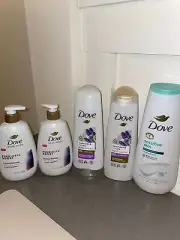 Dove Body Wash / hand soap /Shampoo and conditioner (pack of 5)