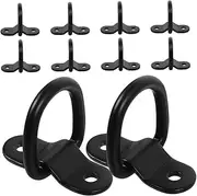 Alipis Versatile Rv Trailer Truck Tie Down Rings Heavy Duty d Ring Hooks Stable Mounting for Secure Cargo