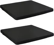Square Fitted Table Cover, 2PCS Square Table Cover, 34x34 Inch Fitted Tablecloth, Picnic Covers with Elastic