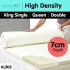 Foam Mattress Topper Underlay Fabric Jacquard Cover Double Queen 7cm Protector