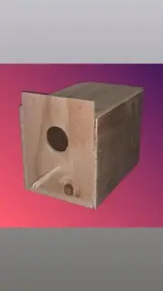 Lovebird Nest Box Breeding Nesting Box 8x10x6 (Outside Cage)
