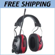 Bluetooth AM/FM Radio Headphones with 25dB NRR Noise Protection & Digital Dis...