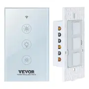 VEVOR Smart Light Dimmer Switch Wi-Fi 2.4GHz LED Dimmable Switch Remote Control