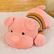 Big Puppy Dog Pillow Long Plush Pillow Cushions Pink Dog Long Throw Sleeping Animal (70cm)