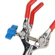 3 Prong Lab Clamp W/ Rubber Coating Pressure 3 Finger Flask Clamp Up To 3.5in