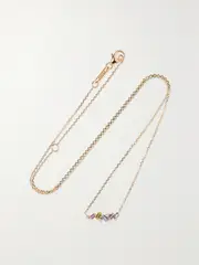 [Suzanne Kalan] Suzanne Kalan - 18-karat Rose Gold, Sapphire And Diamond Necklace - One size One size Gold