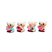 3Set Cute Small Love Pig Cartoon Car Ornament Automobile Auto Dashboard Decoration Toy Gift