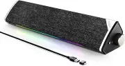 SOULION R60 Bluetooth Computer Speakers, USB Plug-N-Play PC Speakers with LED..