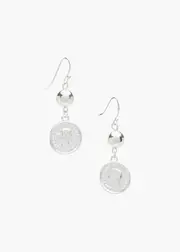 [Taking Shape] Taking Shape Coin Earrings in Silver - Women's Accessories Silver