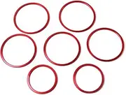 HUVNEXA 7Pcs Red Air Conditioning Vent Outlet Ring Cover Trim Cover for C C43 C63 AMG GLC Class 2015-2019 Car Air Vent Trim