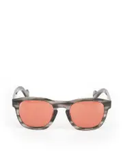 Grey Striped Pink Tinted Sunglasses